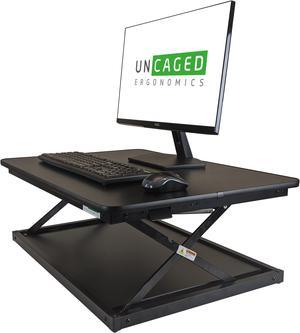 CHANGEdesk MINI Standing Desk Converter for Laptops Single Monitors ergonomic adjustable height sit stand-up desktop riser stand portable compact simple and easy black