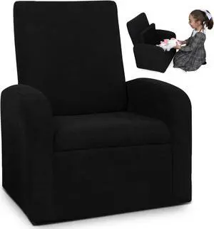 STASH Comfy Kids Sofa Chair  cute toddler chair toy storage chest. Kids folding chair converts to an ottoman. Small toddler chairs for girls boys supports 200lbs! kids lounge chair kids chair comfy
