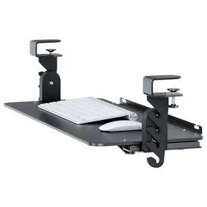 Uncaged Ergonomics KT4 Clamp-On Keyboard Tray - No-Drill Height, Tilt & Slide Adjustment Uncaged Ergonomics KT4 Clamp-On Keyboard Tray - No-Drill Height, Tilt & Slide Adjustment