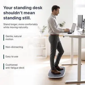 BASE Standing Desk Balance Board with Anti-Fatigue Mat - Patented Active Standing Board BASE Standing Desk Balance Board with Anti-Fatigue Mat - Patented Active Standing Board