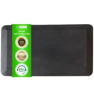 Uncaged Ergonomics MAT34 Anti-Fatigue Mat for Standing Desks, 34 x 20 in., 5/8 in. Firm Polyurethane Foam, Black Uncaged Ergonomics MAT34 Anti-Fatigue Mat for Standing Desks, 34 x 20 in., 5/8 in. Firm Polyurethane Foam, Black