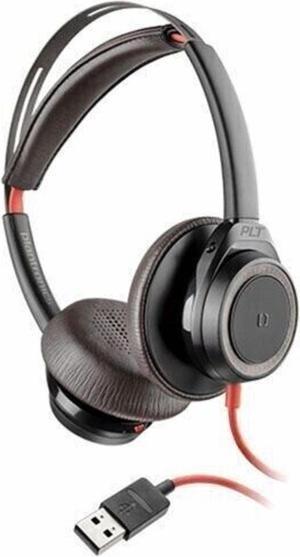 NEW Plantronics Blackwire 7225 Wired USB-C Headset Black Dual-Ear - 211145-01