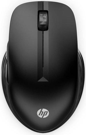 HP 430 Multi-Device Wireless Mouse (Black) - Bluetooth 5.2 & 2.4 GHz USB Receiver Dongle - 4000 DPI Cursor Tracking, 4 Customizable Buttons - 3B4Q2AA
