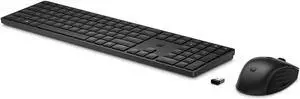 HP 650 Wireless Keyboard & Mouse Combo - 2.4Ghz Wireless, USB Receiver, Low-Profile Keys, 20+ Programmable Keys, DPI Mouse - 20+ Months Keyboard, 24+ Mouse Battery - Win, Chrome, MacOS (4R013AA)