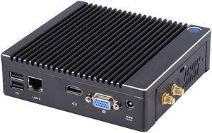 Fanless Mini PC Windows 10 Intel Celeron N2840 2.16Ghz Small Desktop Computer 4GB Ram 64GB SSD WiFi/BT/HD-MI/VGA/Gigabit Ethernet Wake on lan