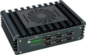 Partaker Industrial PC, Mini Computer, IPC, Intel Core I3 1115G4, Windows 11 Pro/Linux Ubuntu, I12, 16 Way GPIO, 6 x COM, 2 Pin Phoenix, 3 x I225-V 2.5Gbe LAN, HDMI, DP, 8G RAM, 256G SSD - OEM