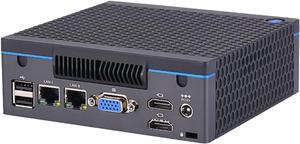 Partaker Mini PC, Desktop Computer, HTPC, Windows 11 Pro or Linux Ubuntu, I3 5005U, GF1, PXE, WOL Supported, 2 x LAN, VGA, 2 x HDMI, Lock Slot, Type-C, Vesa Mount, 8G RAM, 128G SSD