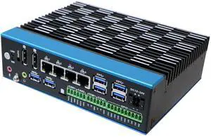 Partaker Mini Industrial PC, Book Style PC, I7 1255U, I37, 4 x LAN, 2 x DP, 6 x USB, 2 x RS485, 8 Bit Isolated GPIO, 12-24V DC, 8G RAM, 128G SSD Partaker Mini Industrial PC, Book Style PC, I7 1255U, I37, 4 x LAN, 2 x DP, 6 x USB, 2 x RS485, 8 Bit Isolated GPIO, 12-24V DC, 8G RAM, 128G SSD