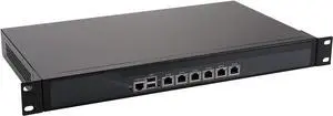 Partaker Firewall, VPN, 19 Inch 1U Rackmount, Network Appliance, B75 with Intel Core I7 3770, R9, 6 Intel Gigabit LAN, 2USB, COM, VGA, AES-NI, Fan, 8GB RAM 64GB SSD