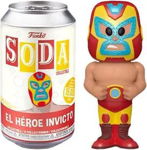 Funko POP Soda Marvel Luchadores Iron Man 4.25" Wrestling Figure Collectible