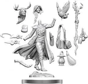 75012 D&D Frameworks W1: Human Druid Female Miniature WizKids