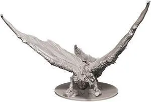 Dungeons & Dragons Nolzur's Marvelous Unpainted Miniatures Young Brass Dragon W9 Primed Detailed WizKids