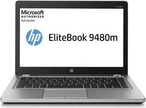 HP EliteBook Folio 9480M, 14" Laptop, Intel Core i7, 8GB RAM, 256GB SSD, Win10 Pro.
