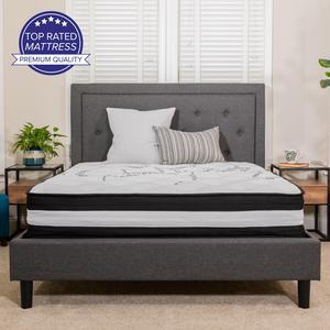 Flash Furniture Capri Comfortable Sleep 12 Inch Foam and Pocket Spring Mattress, Full in a Box