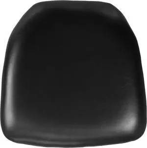 Hard Black Vinyl Chiavari Chair Cushion