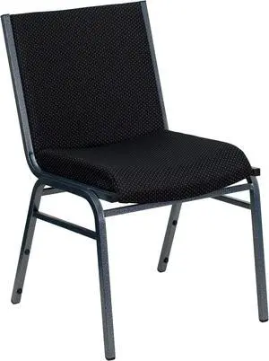 Flash Furniture XU-60153-BK-GG Hercules Series 3-Inch Thickly Padded Patterned Upholstered Stack Chair, Chrome