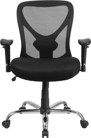 Big & Tall Office Chair | Adjustable Height Mesh Swivel Office Chair with Wheels