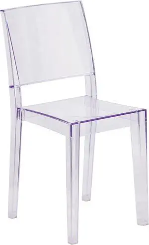 Phantom Series Transparent Stacking Side Chair