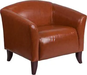 HERCULES Imperial Series Cognac LeatherSoft Chair