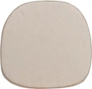 Cross Back Barstool Burlap Cushion