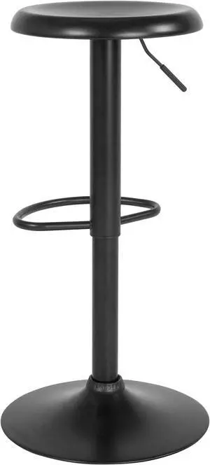 Madrid Series Adjustable Height Retro Barstool in Black Finish Madrid Series Adjustable Height Retro Barstool in Black Finish