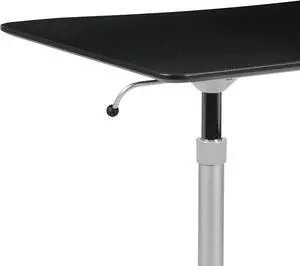 Sit-Down, Stand-Up Black Computer Ergonomic Desk with 37.375"W Top (Adjustable Range 29" - 40.75")