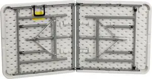Flash Furniture DAD-YCZ-152Z-GG 30-Inch Width by 60-Inch Length Plastic Bi-Fold Folding Table