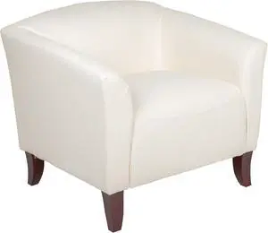 HERCULES Imperial Series White Leather Chair