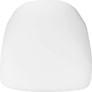 Hard White Fabric Chiavari Chair Cushion