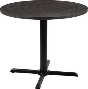 36" Round Multi-Purpose Conference Table in Rustic Gray