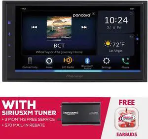Pioneer DMH-WC5700NEX 6.8 Inch Digital Multimedia Receiver with SiriusXM Tuner