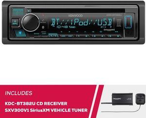 Kenwood KDC-BT382U Single DIN CD Receiver with Bluetooth and SiriusXM Tuner