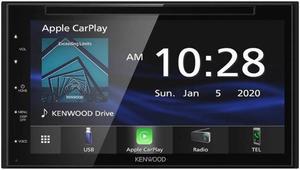 Kenwood DDX57S 6.8" Double-DIN DVD Receiver with Apple CarPlay and Android Auto