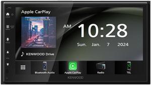 Kenwood DMX40S 6.8" 1-DIN Multimedia Receiver w/ Apple CarPlay & Android Auto