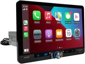 Jensen CAR140MW 10.1" Multimedia Receiver with Bluetooth, CarPlay/Android Auto