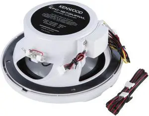 Kenwood KMR-M332BT Marine Digital Media Receiver & (2) KFC-1673MRWL 6.5" Speaker