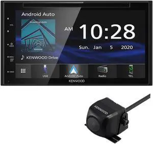 Kenwood DDX5707S 6.8 Inch DVD Receiver and CMOS-130 Universal Rear View Camera