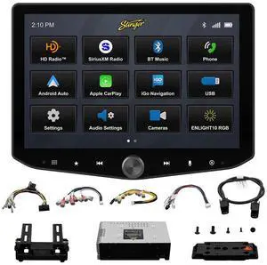 Stinger IX210 HORIZON10 2-DIN 10" Multimedia Receiver w/ Carplay/Android Auto