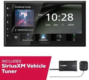 Kenwood DMX40S 6.8" Single DIN Multimedia Receiver with SXV300V1 SiriusXM Tuner