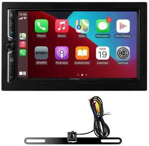 Jensen CAR723W-CAM 7" Double-DIN Digital Multimedia Receiver with Backup Camera