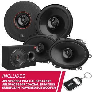 JBL BLSPKCB64 6.5" Speakers, JBLSPKCB864F 6x8" Speakers w/ SUBBP12AM Powered Sub