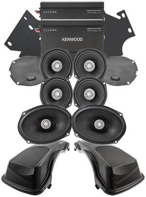 Kenwood P-HD5UTRG-98 Front & Rear Audio Package for HD 98-13 Road Glide Ultra
