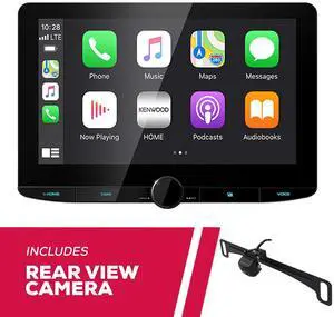 Kenwood DMX1037S 10.1" 2-DIN Multimedia Receiver w/ CMOS-320LP Rear View Camera