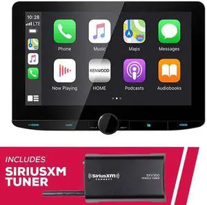 Kenwood DMX1037S 10.1" 2-DIN Multimedia Receiver with SXV300V1 SiriusXM Tuner