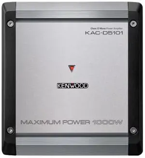 Kenwood KAC-D5101 Class D Digital Mono Power Car Amplifier 1000 Watts Max