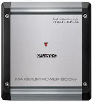Kenwood KAC-D3104 Class D power Amplifier 600 Watts 4 Channel bass boost