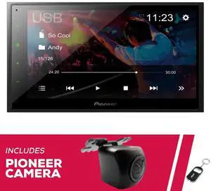 Pioneer DMH-342EX 6.8" Multimedia Receiver w/ NB-BC011 Front/Rear View Camera