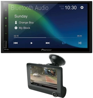Pioneer DMH-470EX 7" capacitive touchscreen Car Receiver + FREE Scosche Dual Front/Rear HD Dash Cam Bundle