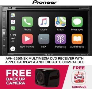 Refurbished Pioneer AVH-2550NEX 6.8" Double-DIN Multimedia CD/DVD with Backup Camera