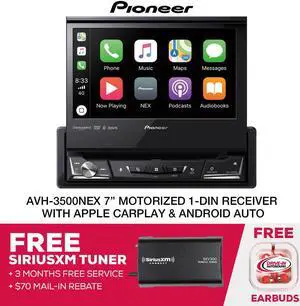 Pioneer AVH-3500NEX 7" 1-DIN Multimedia DVD Receiver with Satellite Radio Tuner